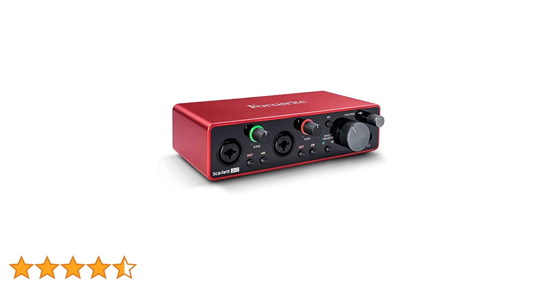 Focusrite フォーカスライト オーディオインターフェース セット Focusrite Scarlett 2i2 (4th Gen) 2in 2out オーディオ